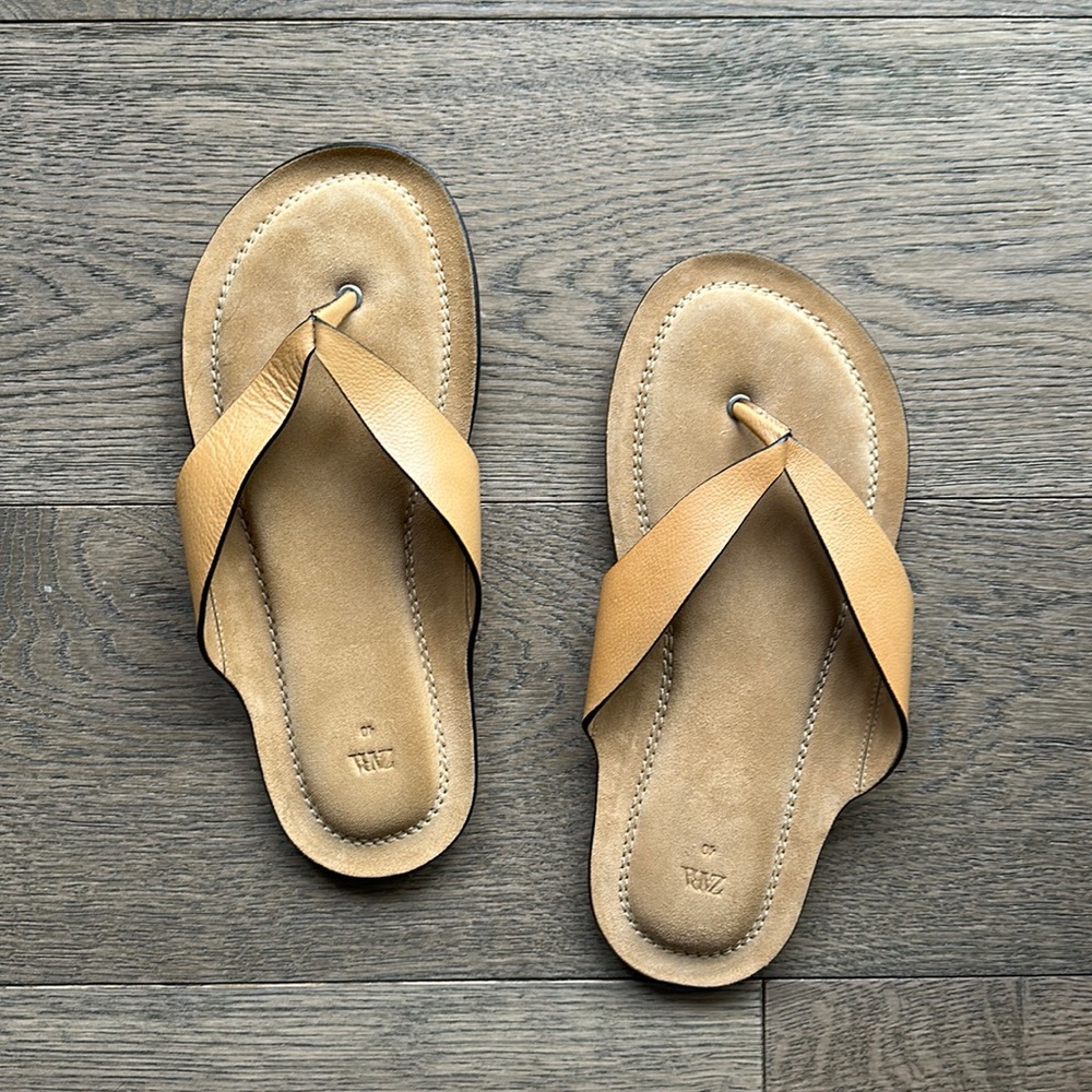 Zara slippers size 40 unisex, women 8.5